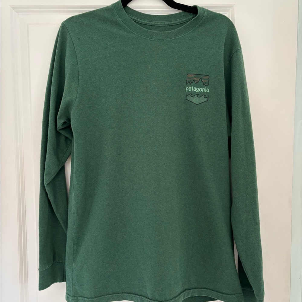 Patagonia Forest Green Crew Neck Shirt